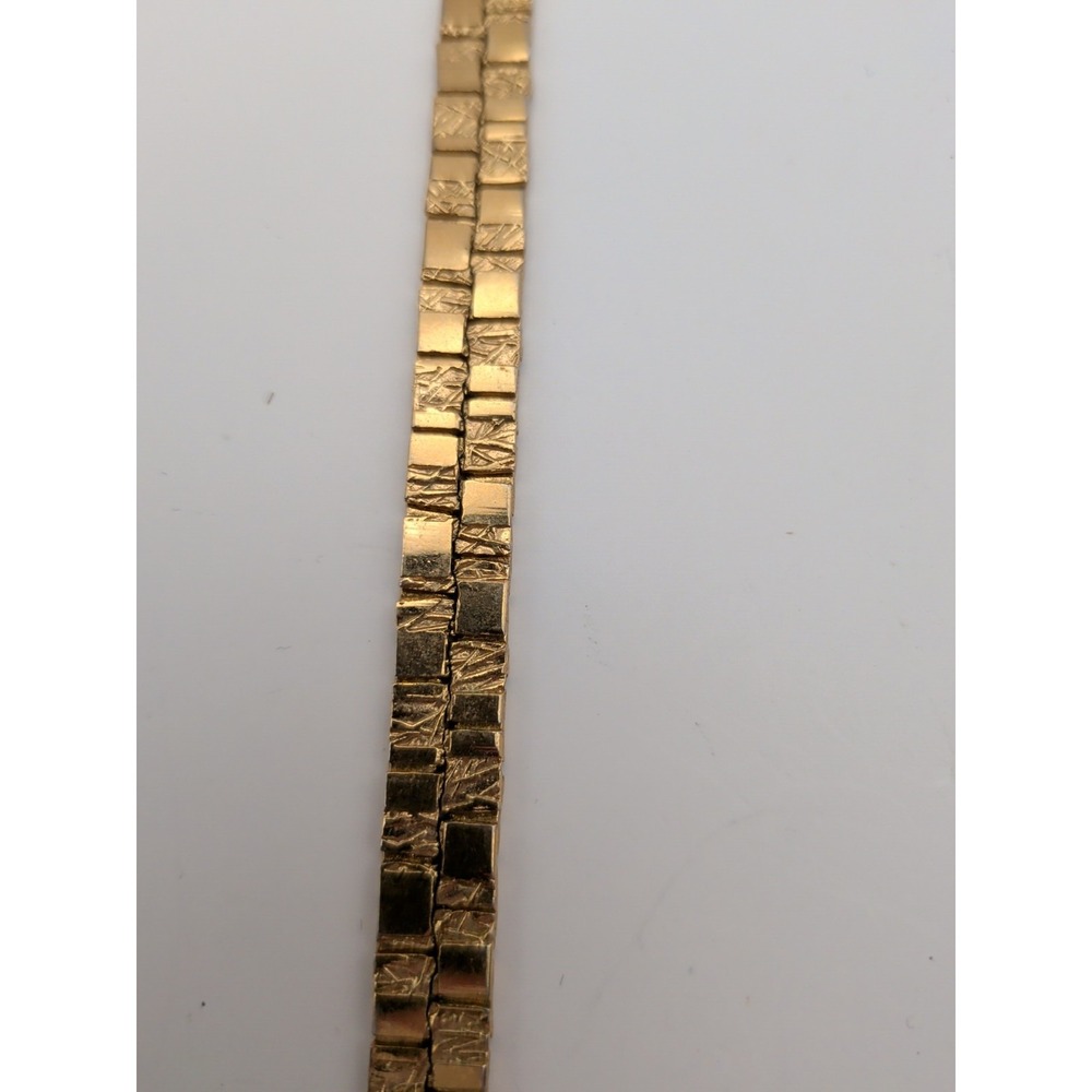10k Plated Gold Bracelet‎ With Hinge Clasp - Picture 4 of 4